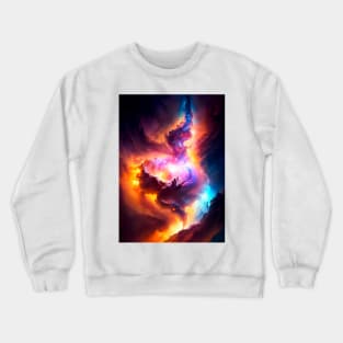 Cosmic Whirlwind: Enchanted Chaos Crewneck Sweatshirt